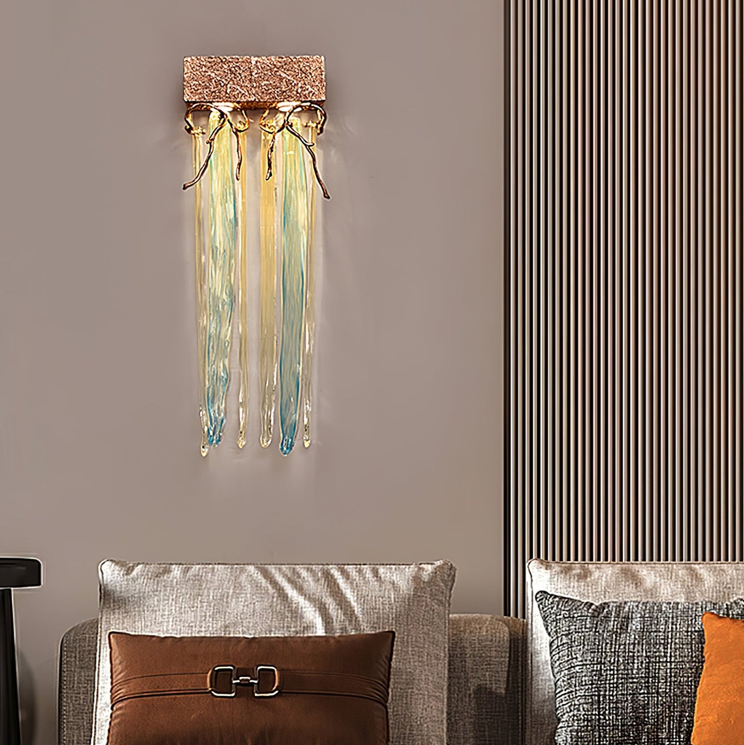 Aplique de pared segmentado en cascada