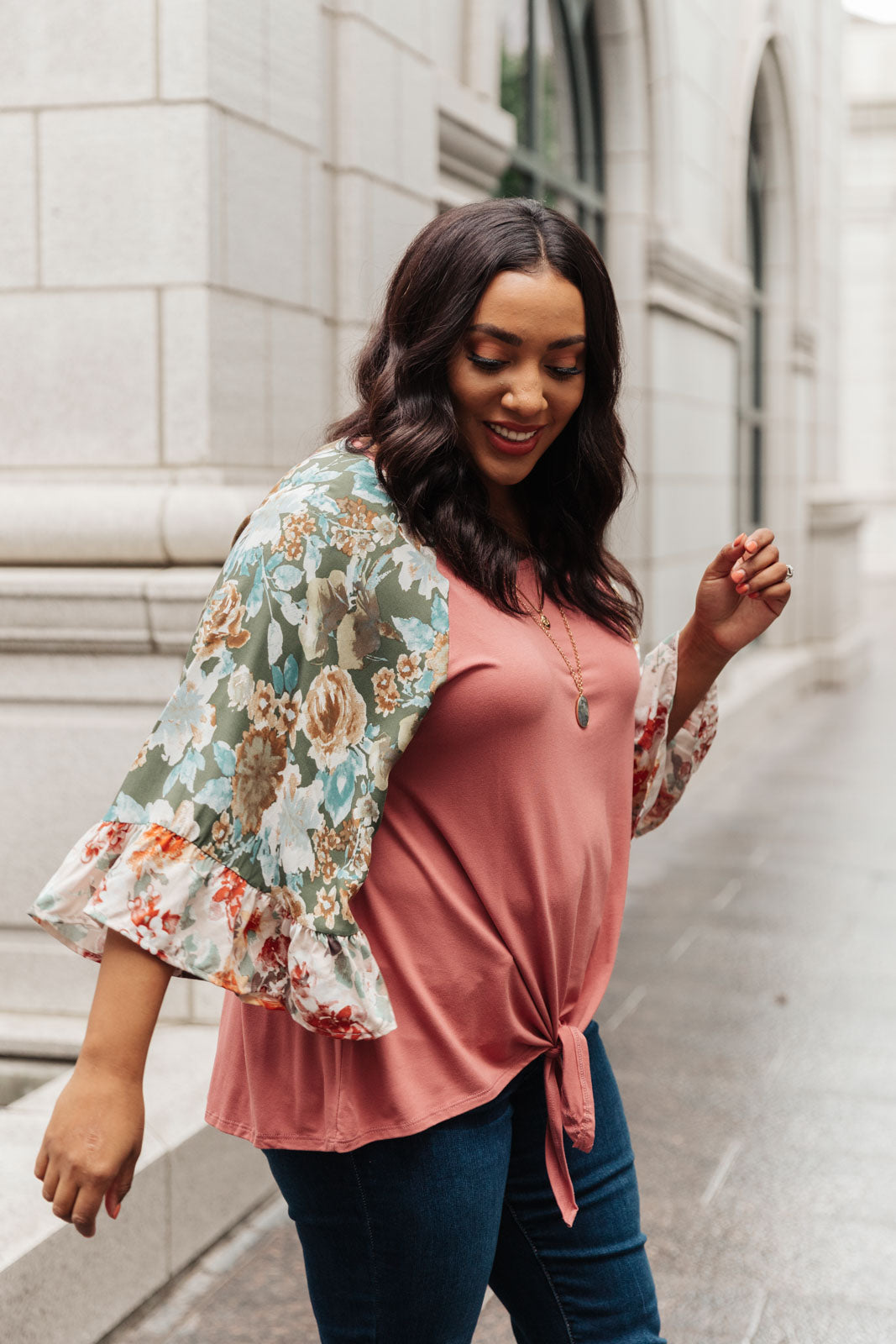 Blusa "Lleva tus flores en las mangas"