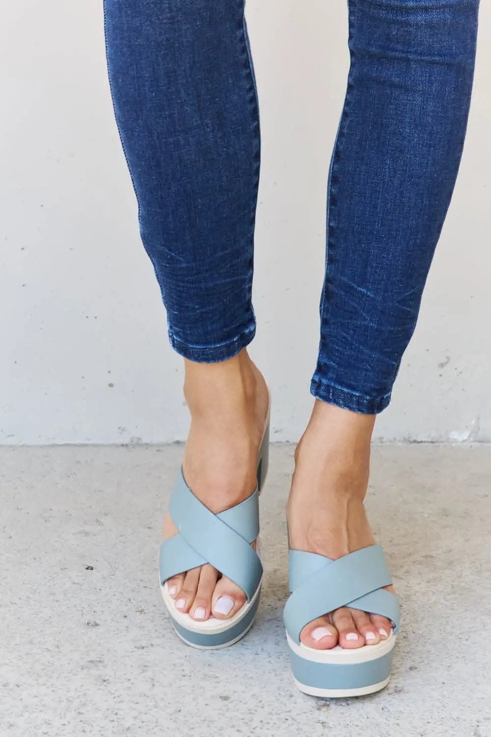 Trendsi Blue Platform Sandals Women's Summer Shoes - Comfy & Stylish