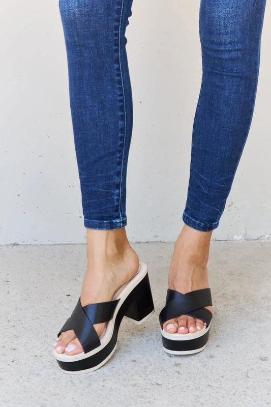 Trendsi Sandalias Plataforma Negras Zapatos Casuales Cómodos para Mujer Weeboo