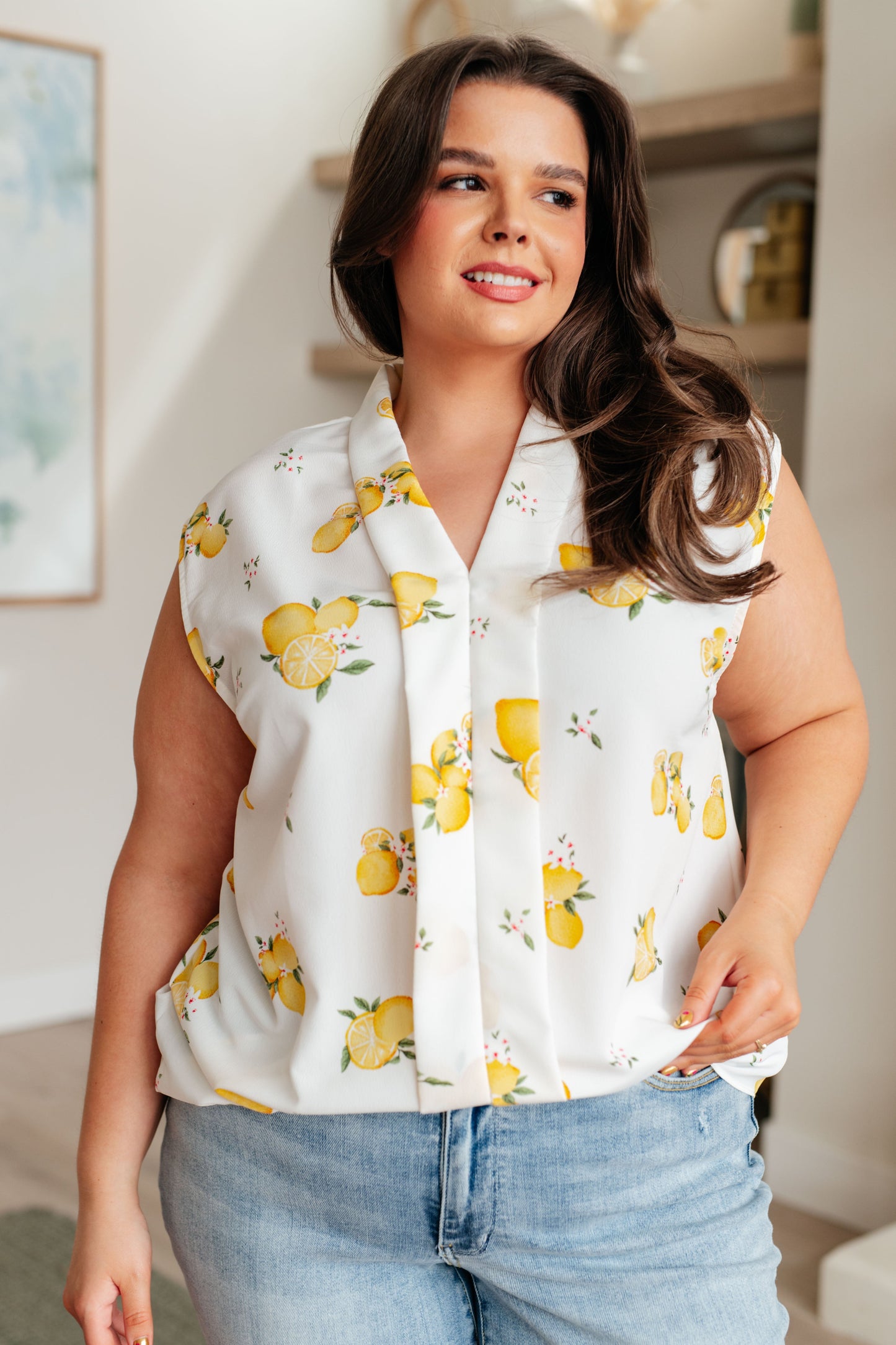 Blusa sin mangas "Cuando la vida te dé limones"