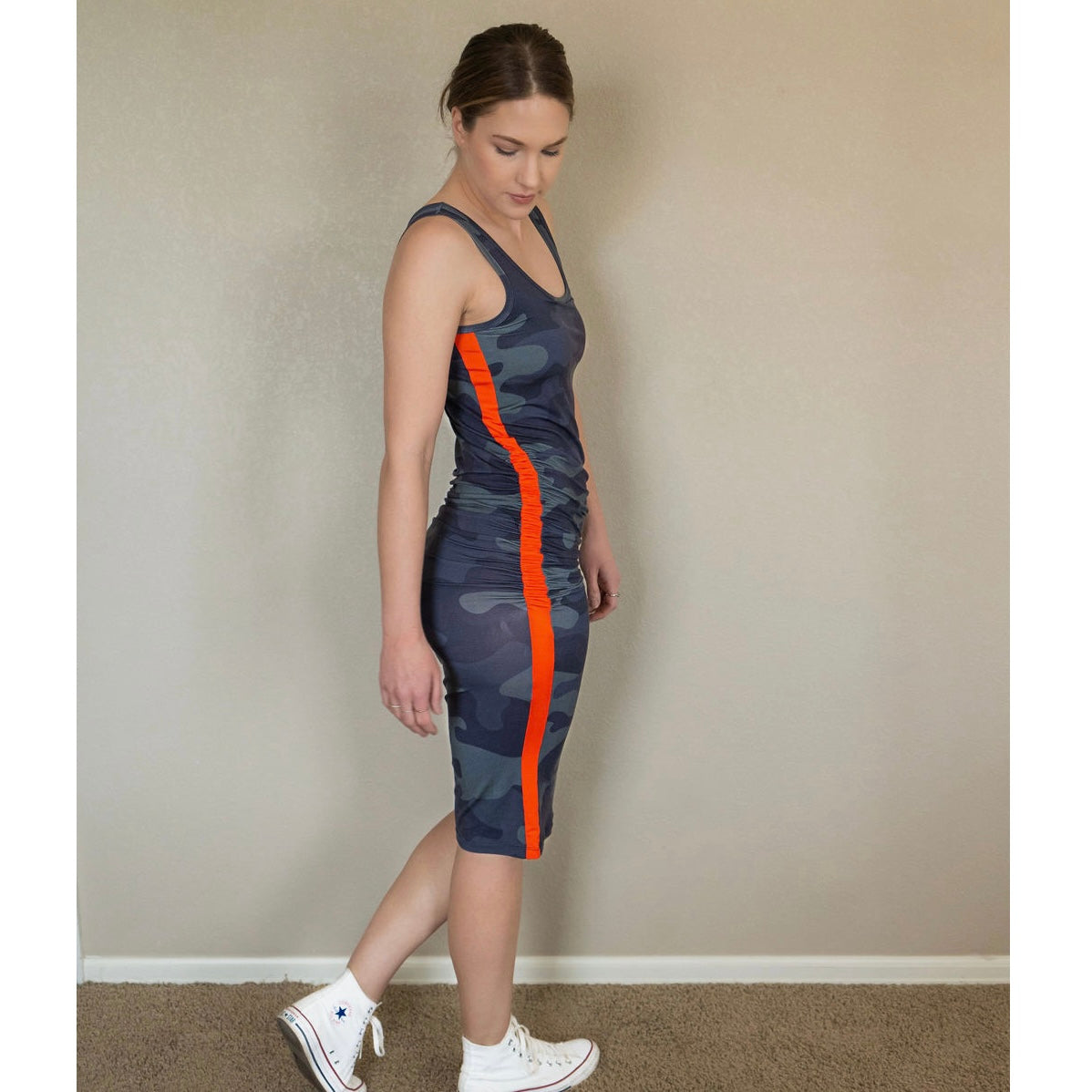 Midi Side Hustle Dress - Camouflage