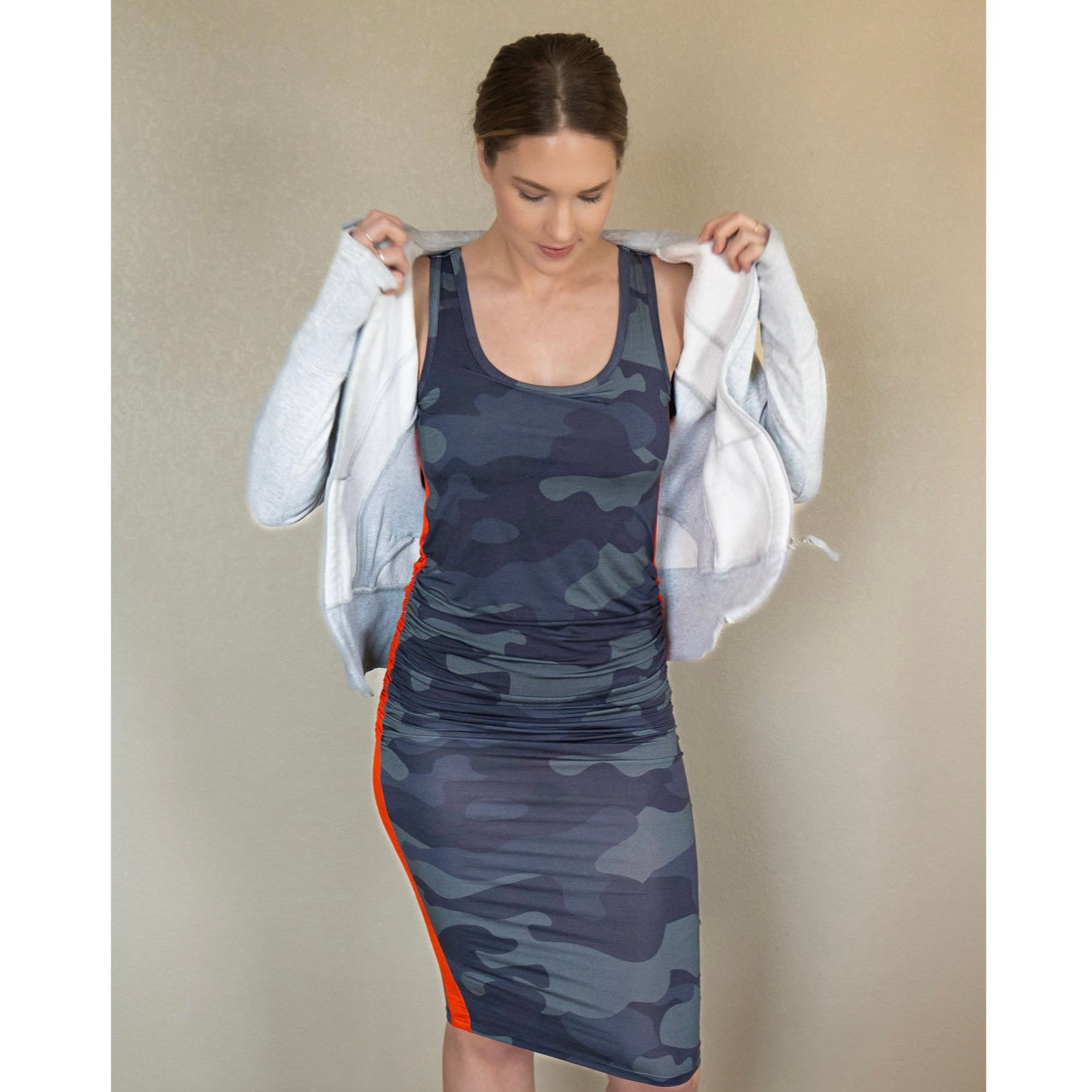 Midi Side Hustle Dress - Camouflage