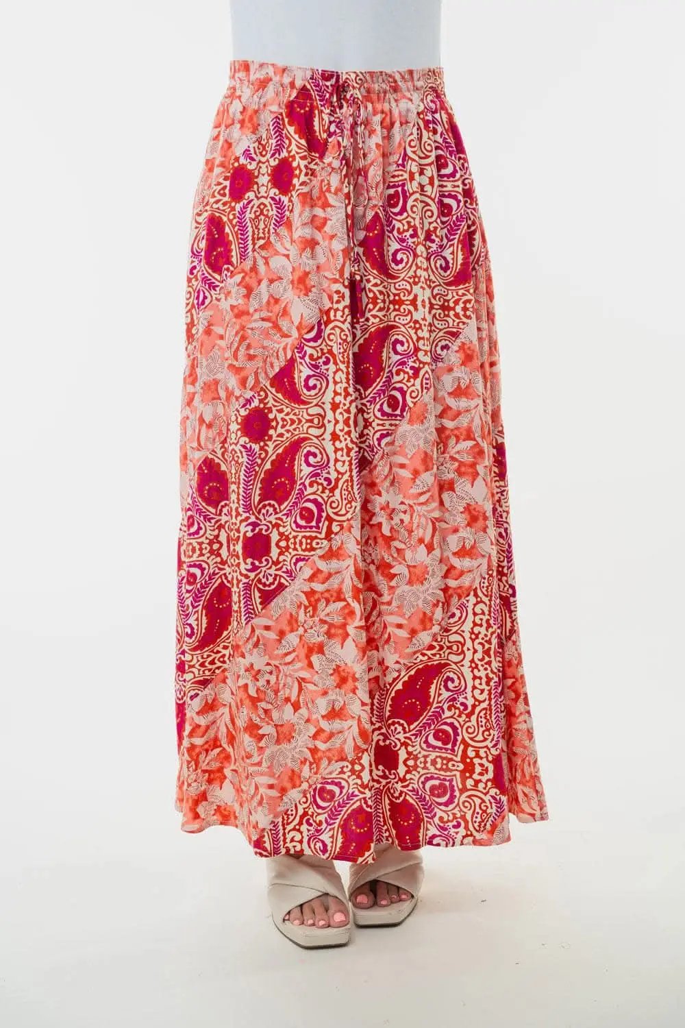 Dresses Trendsi White Birch Floral Skirt Women's High Waisted Woven Skirt USA Shipped
