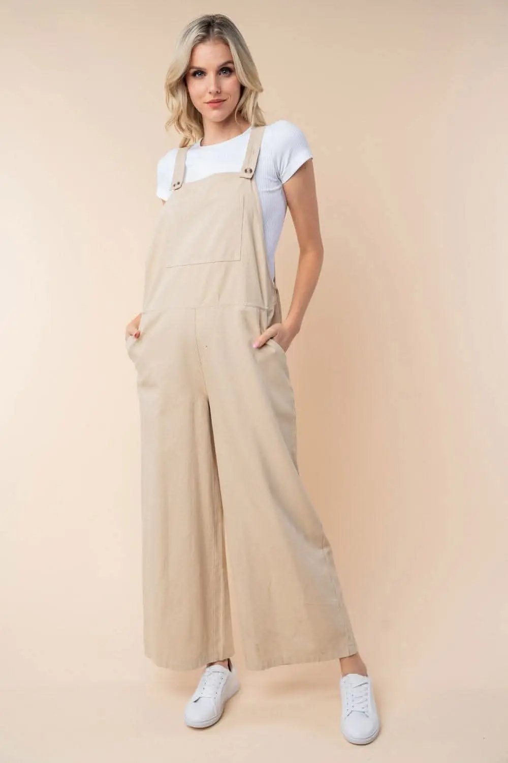 Dresses Trendsi White Birch Jumpsuit Women's Casual Wide Leg Romper - Comfy & Chic