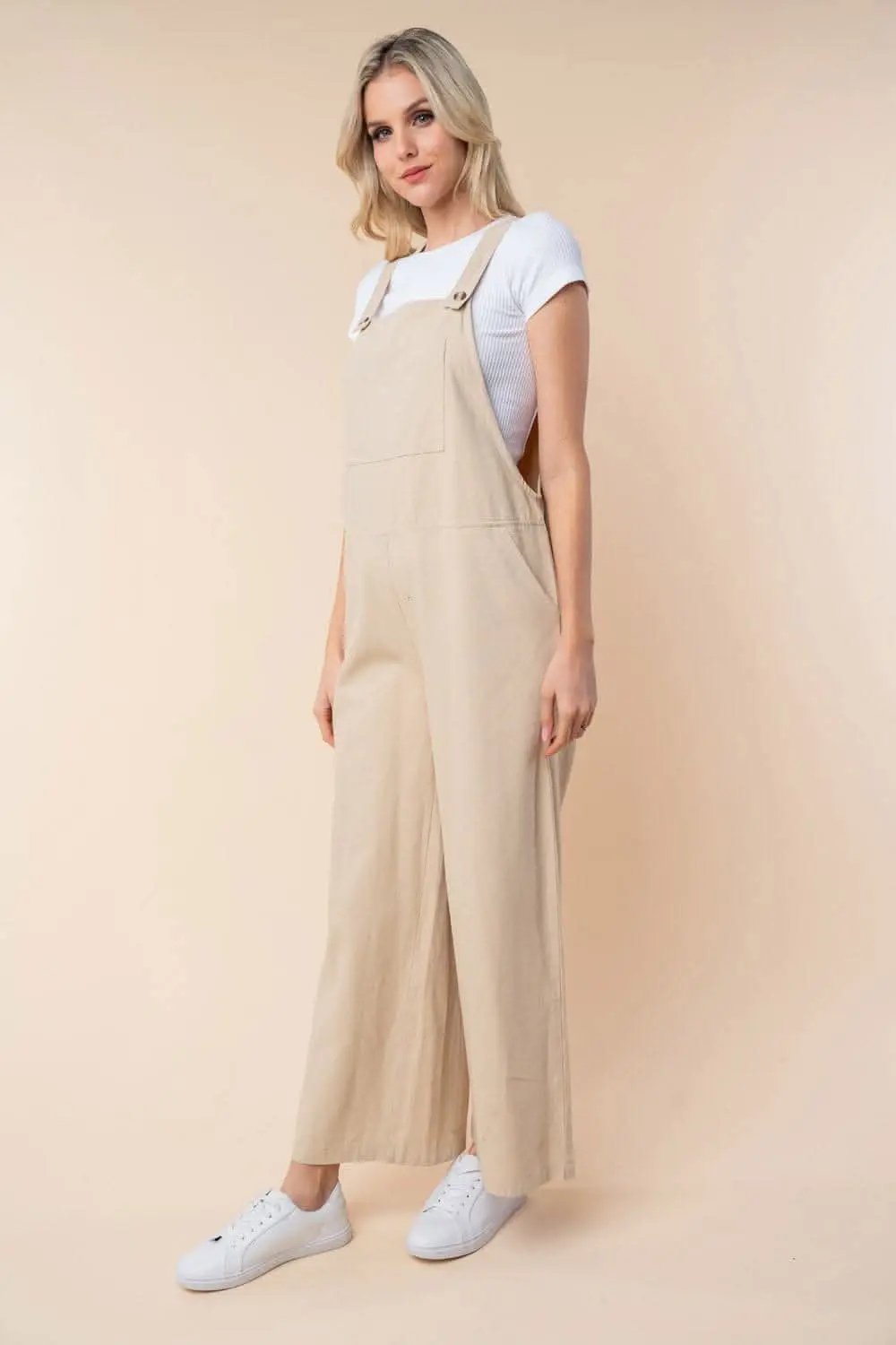 Dresses Trendsi White Birch Jumpsuit Women's Casual Wide Leg Romper - Comfy & Chic