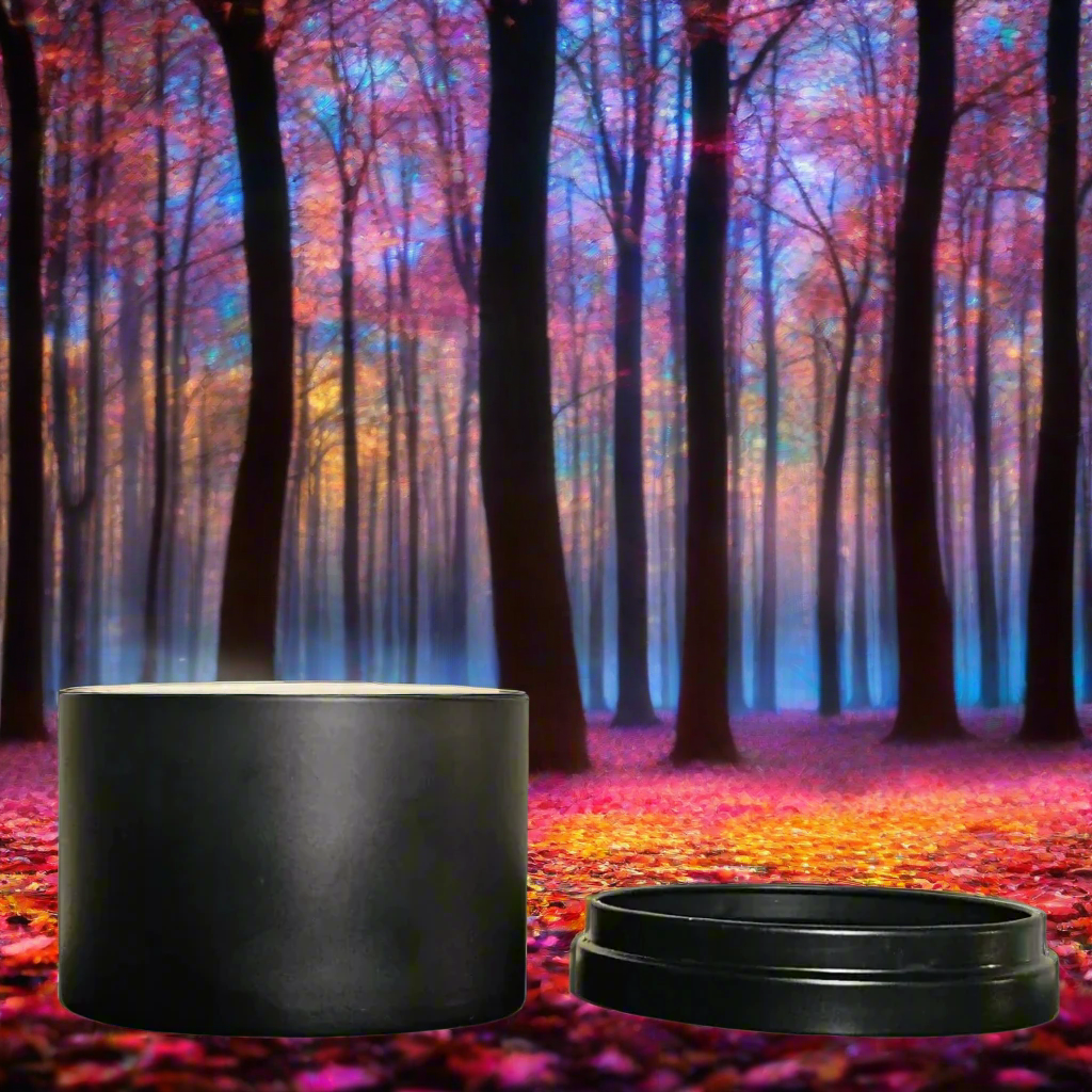 Vela de estaño Whimsy Spellfire elegante de soya - Magia de otoño