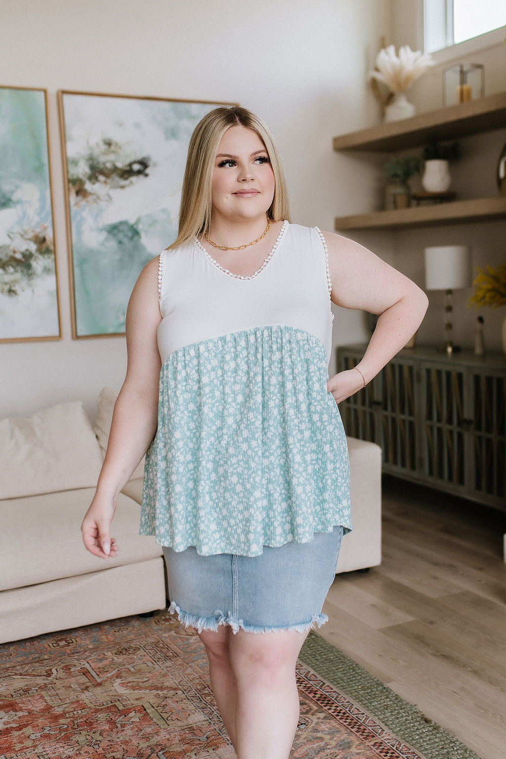 Peplum floral Whoopsie Daisy