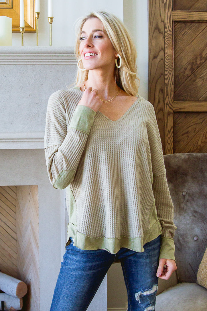 Blusa de Tirantes Winding Roads en Verde Salvia