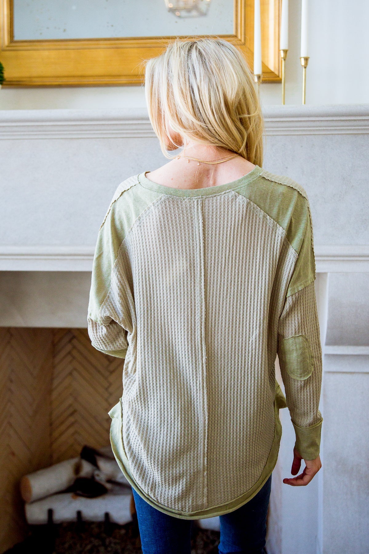 Blusa de Tirantes Winding Roads en Verde Salvia