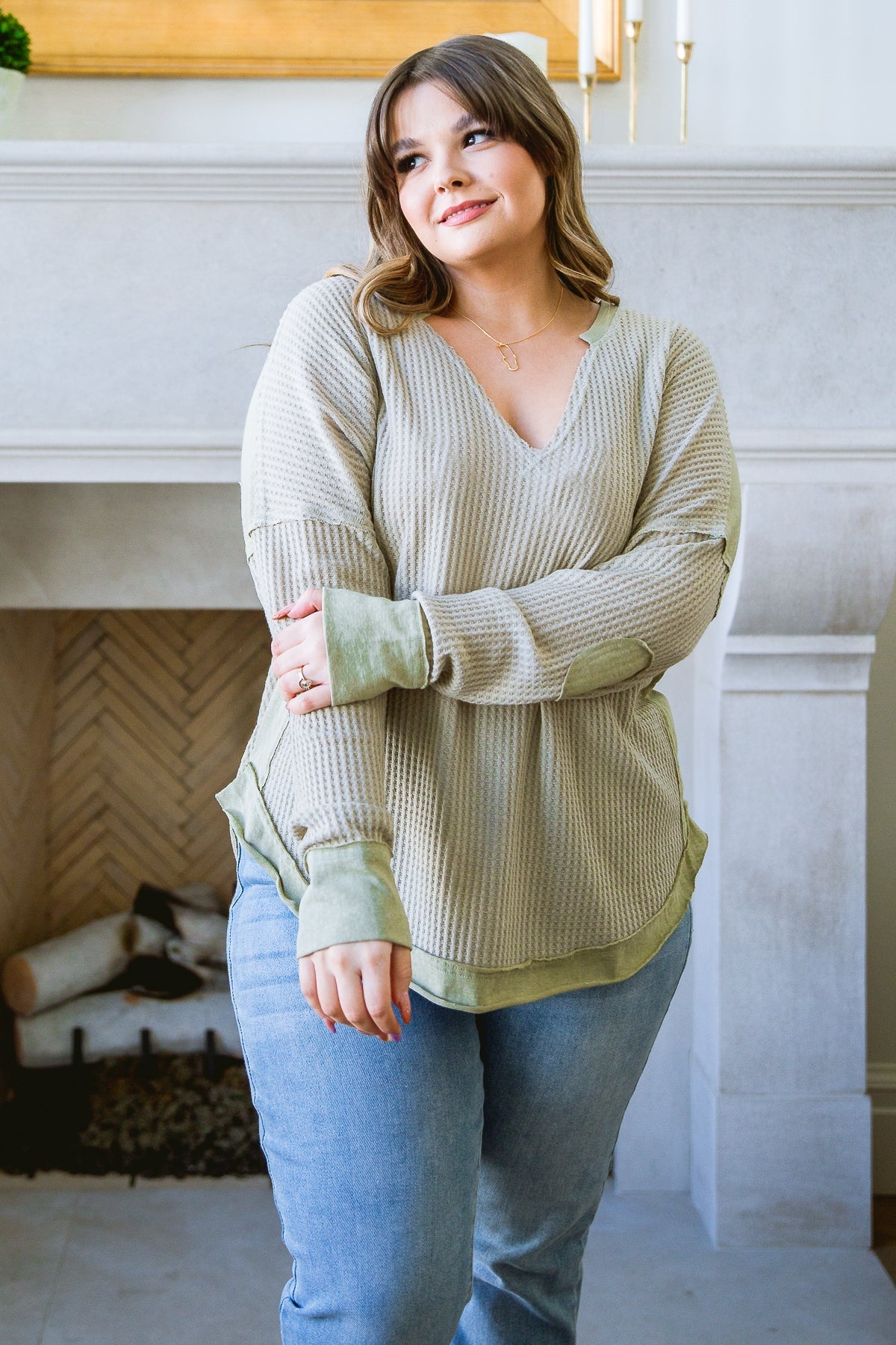 Blusa de Tirantes Winding Roads en Verde Salvia