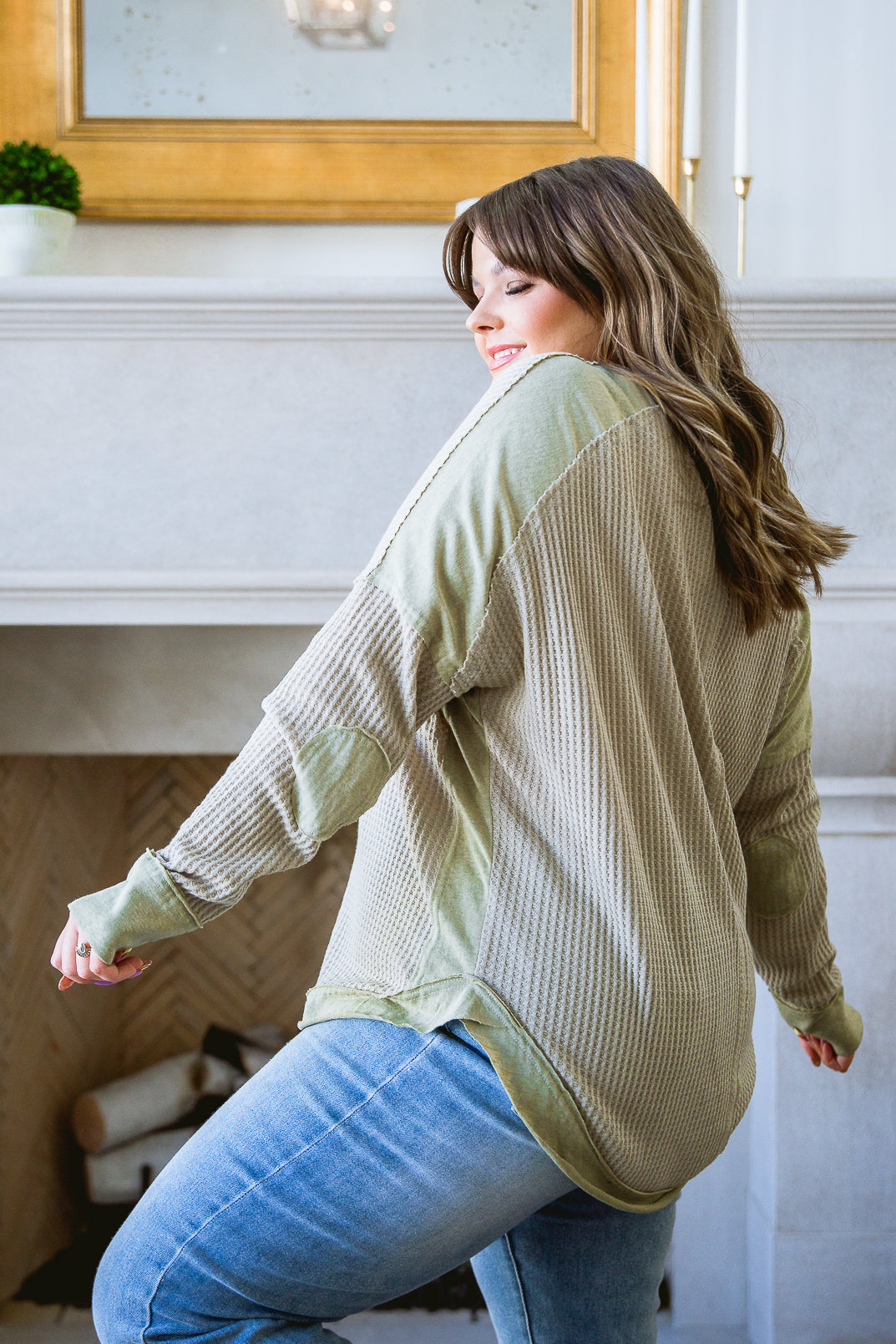 Blusa de Tirantes Winding Roads en Verde Salvia
