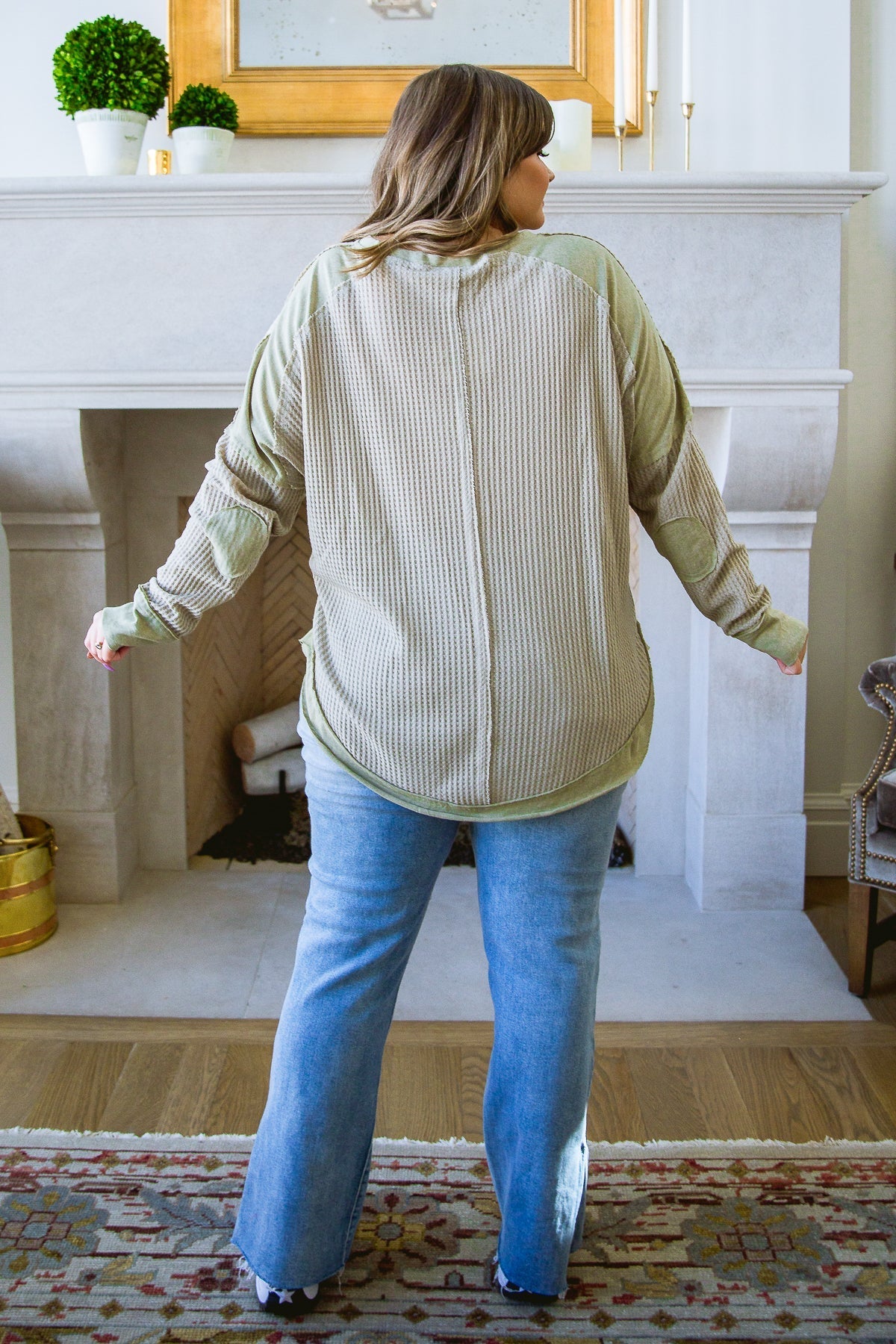 Blusa de Tirantes Winding Roads en Verde Salvia