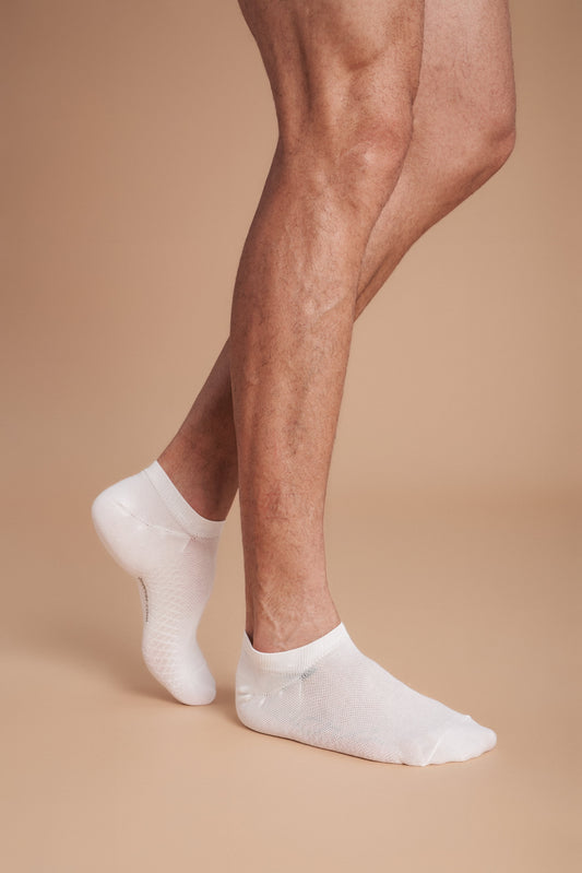 3-Pack Men's Antibacterial Massage Ankle Socks