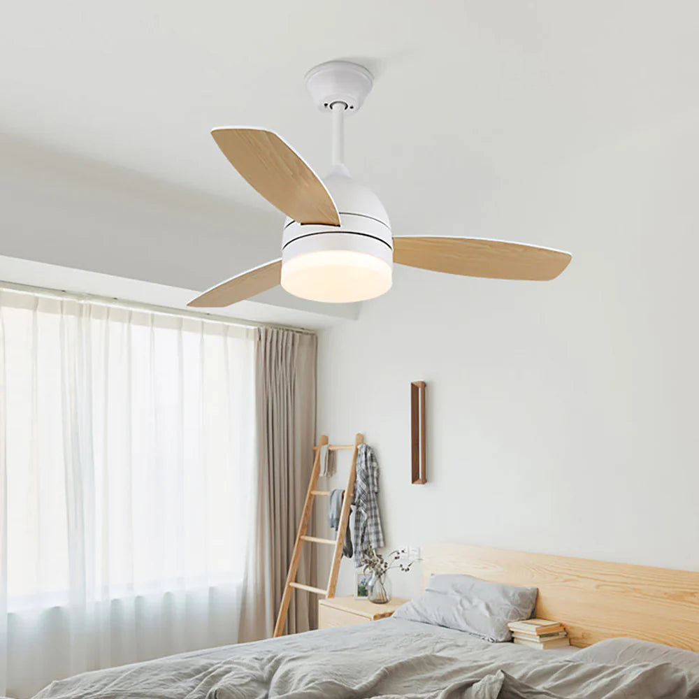 Wood Blade Ceiling Fan Light