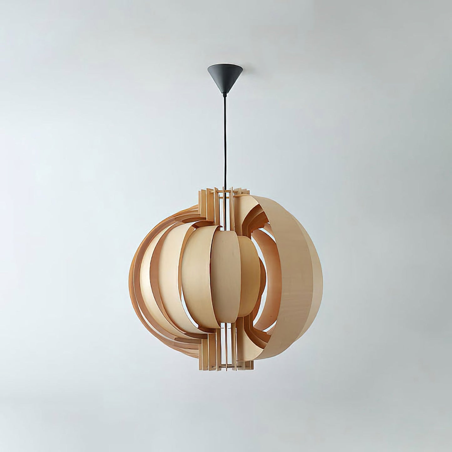 Lámpara Colgante de Linterna de Madera
