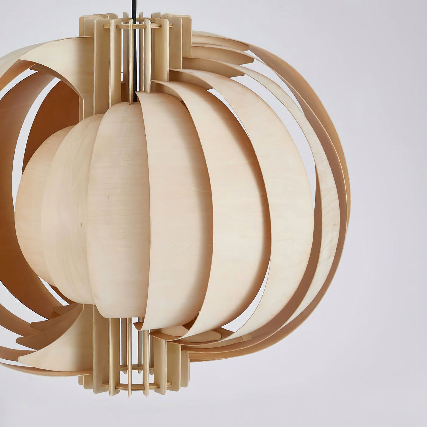 Lámpara Colgante de Linterna de Madera