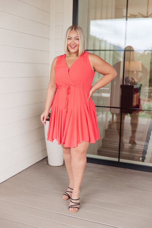 Vestido con cuello en V Worth the Wait