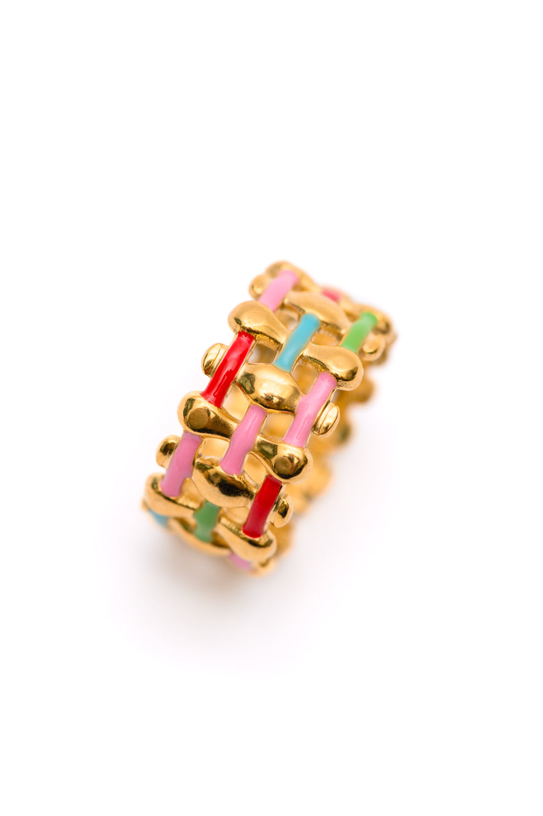 Anillo Tejido a Color