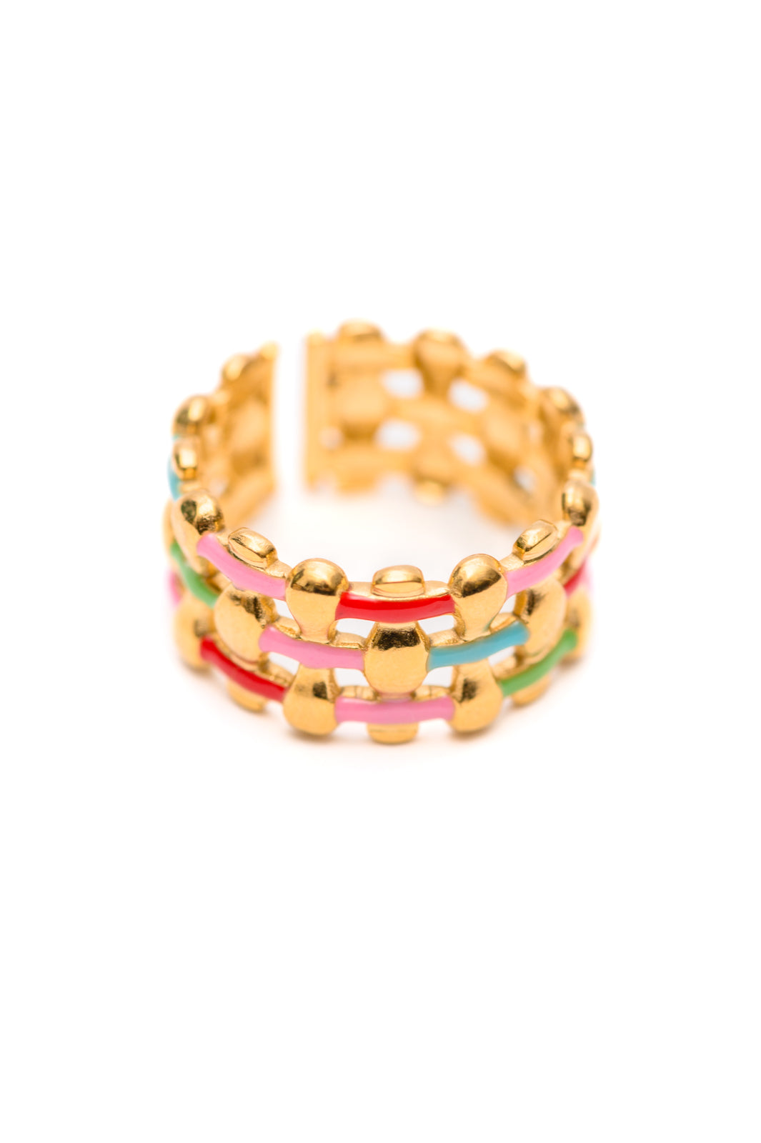 Anillo Tejido a Color