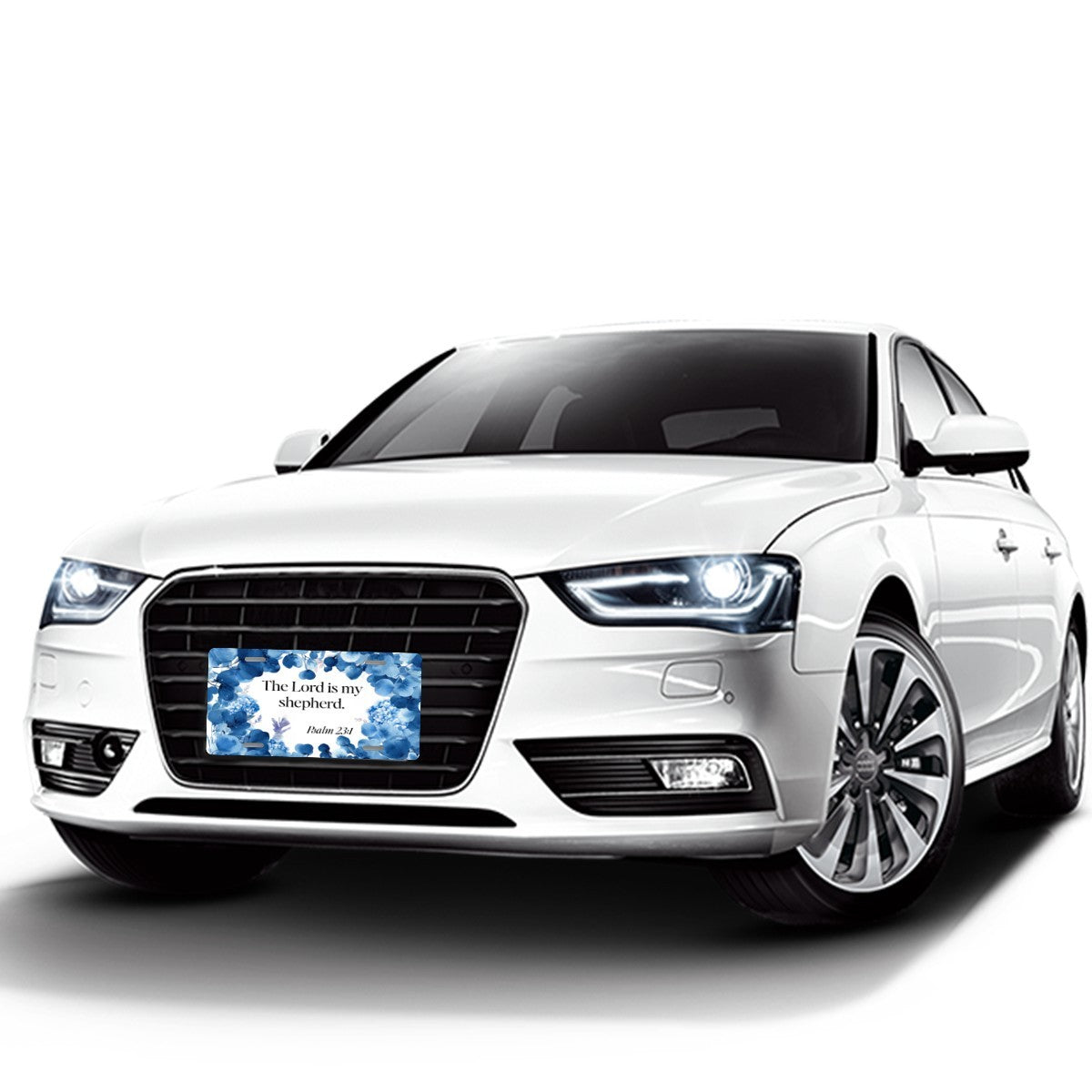The Lord is My Shepherd Faith Based Aluminum Vanity License Plate Auto Accessory