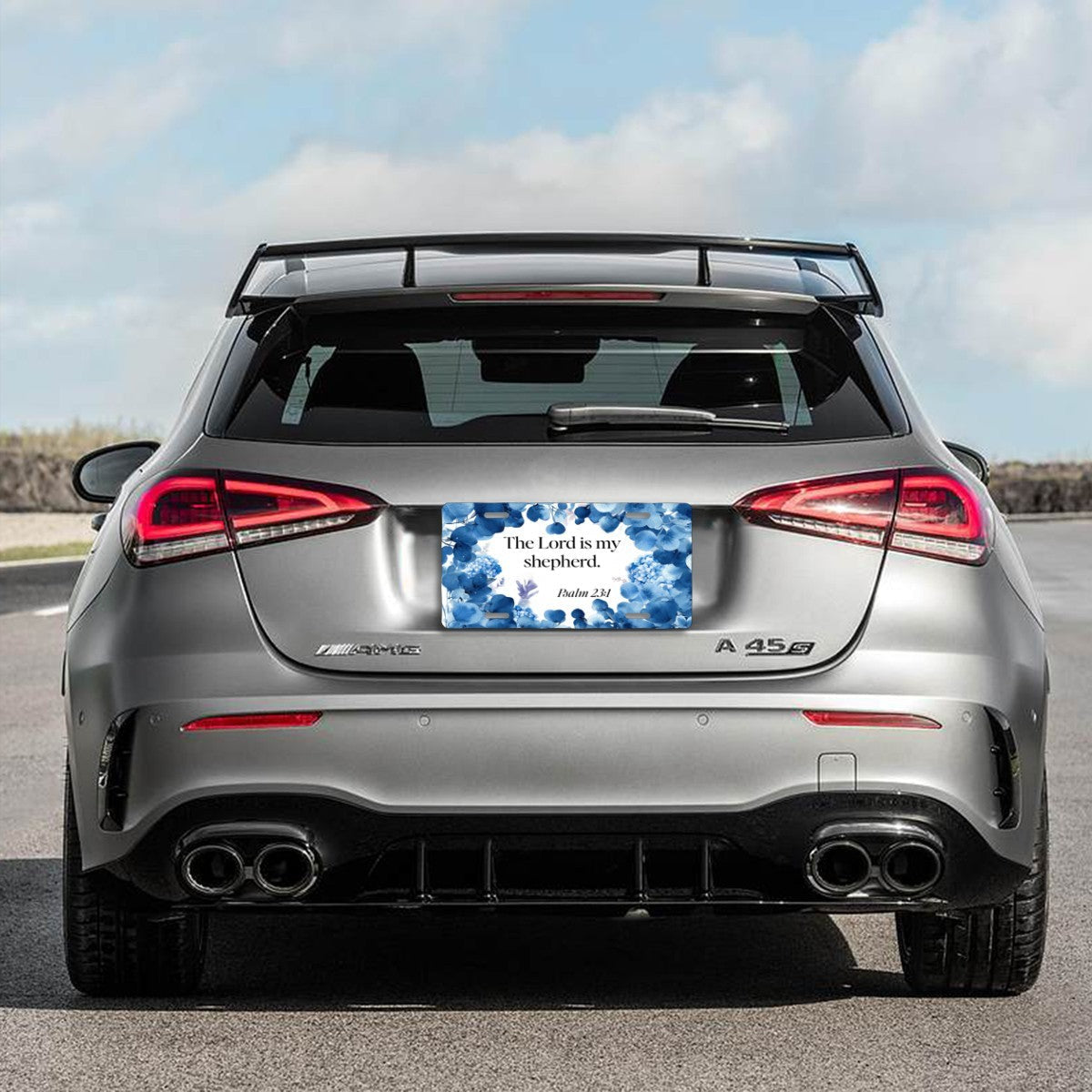 The Lord is My Shepherd Faith Based Aluminum Vanity License Plate Auto Accessory