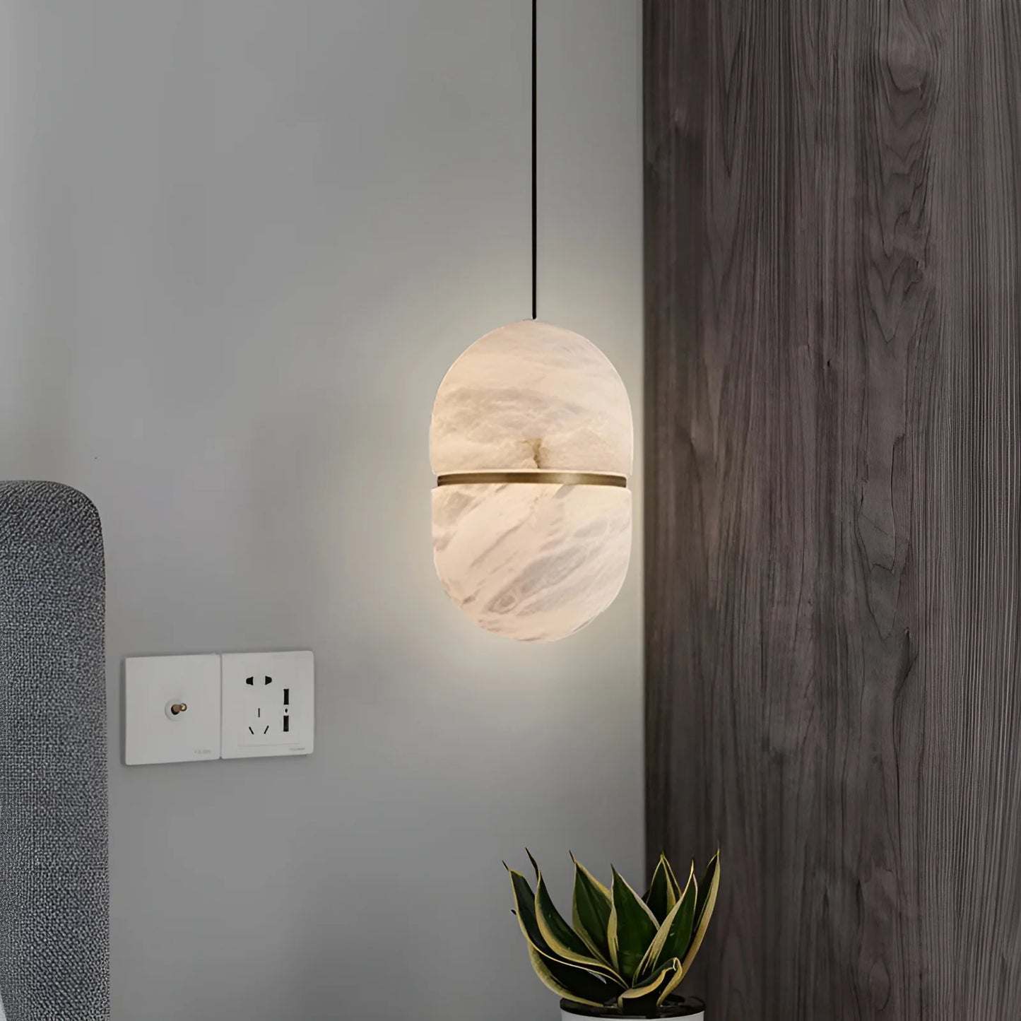 YUM Alabaster Pendant Light