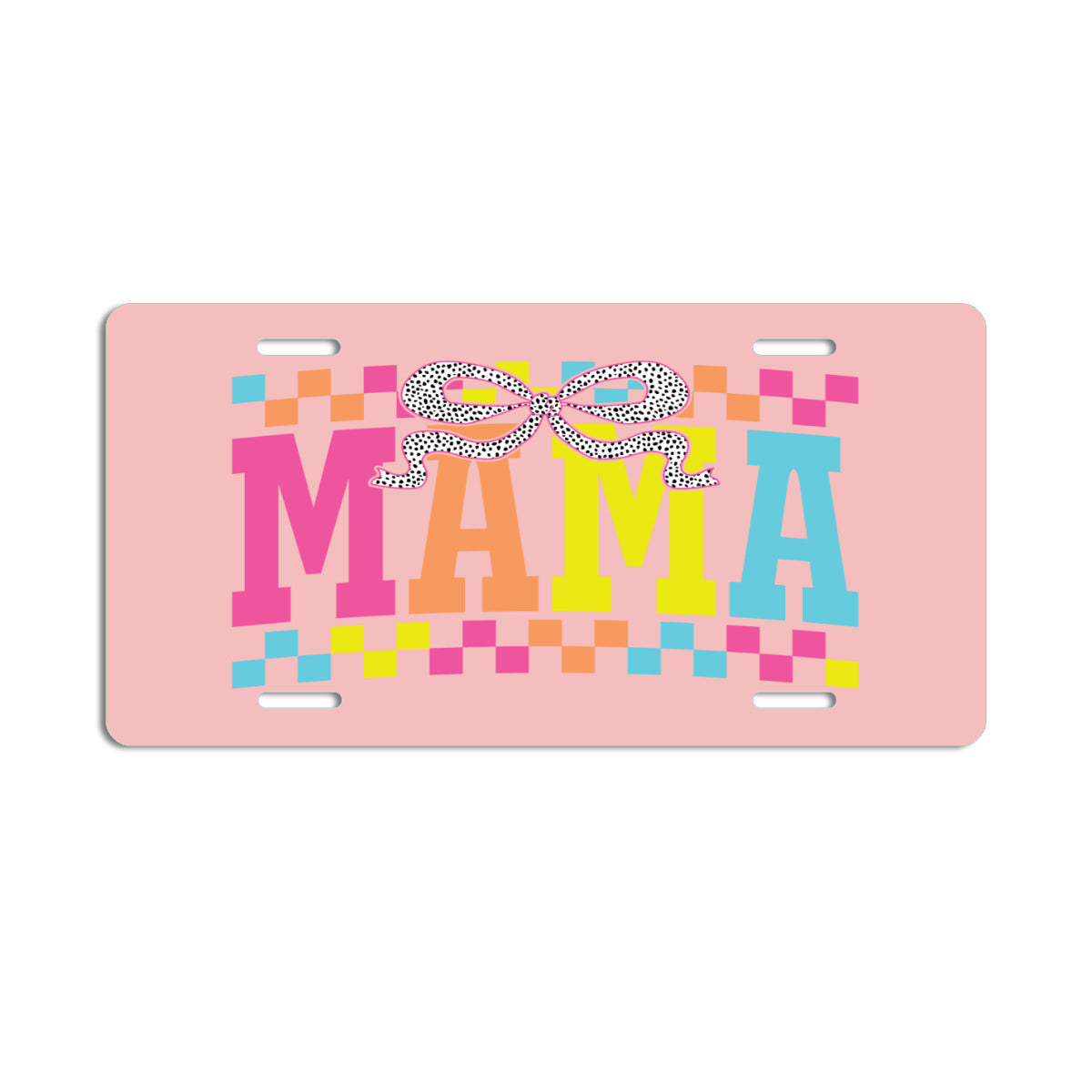 Mama Pink Aluminum Vaniety License Plate Auto Accessory