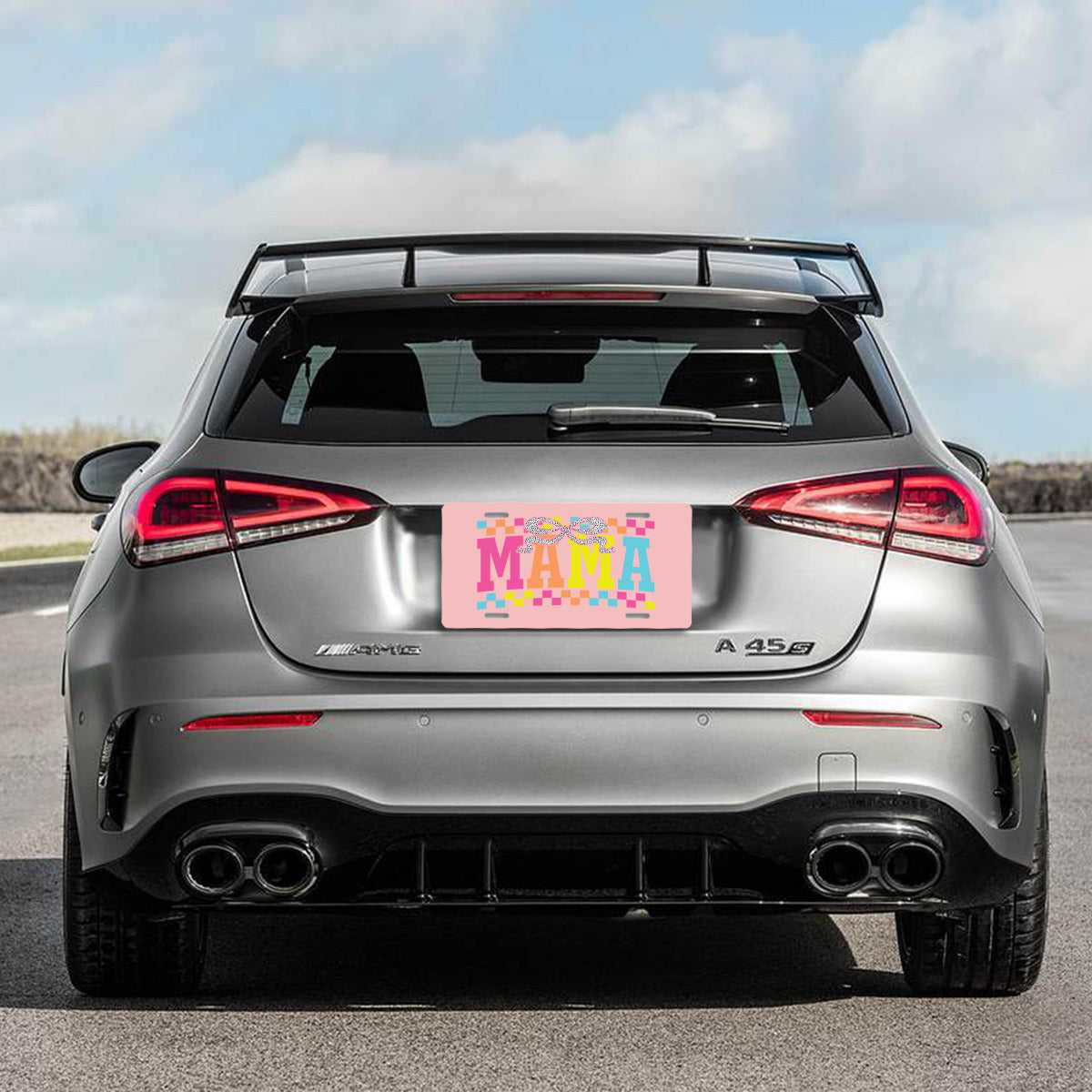 Mama Pink Aluminum Vaniety License Plate Auto Accessory