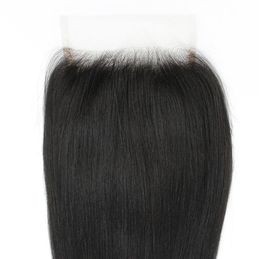 Cierre de cabello humano Yaki Liso 5x5 HD Lace