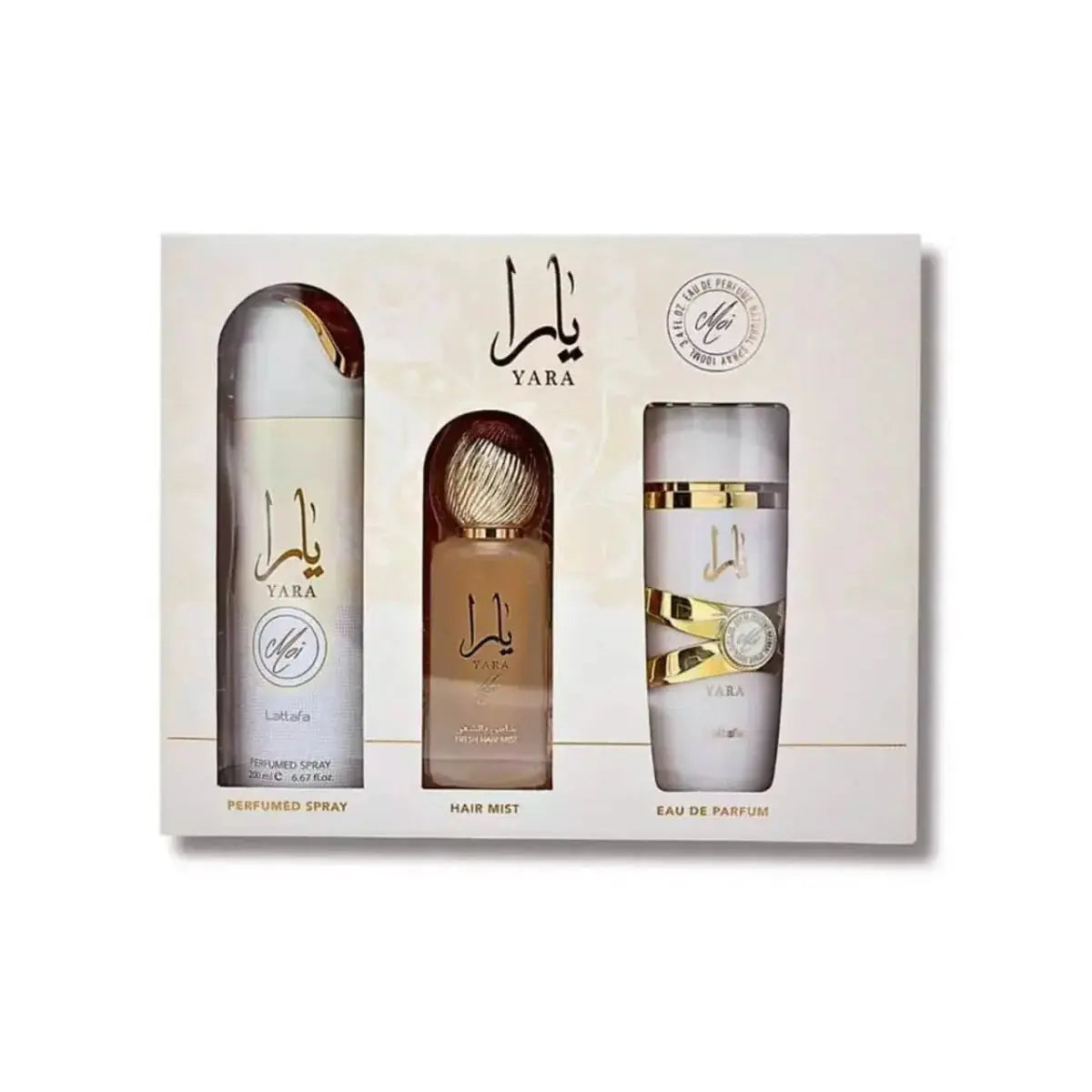 Yara Moi By Lattafa For Women EDT Spray (3pc Git Set)