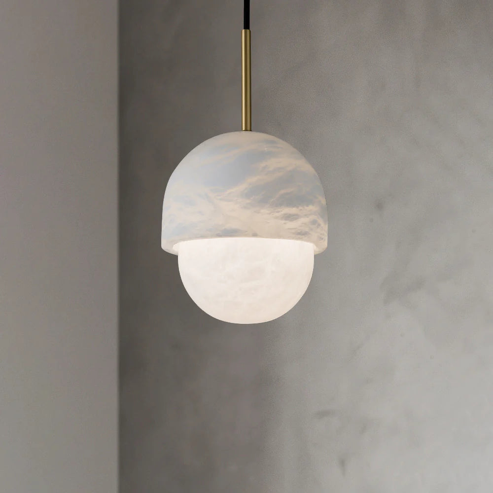 Lámpara Colgante Moderna Yoko de Alabastro
