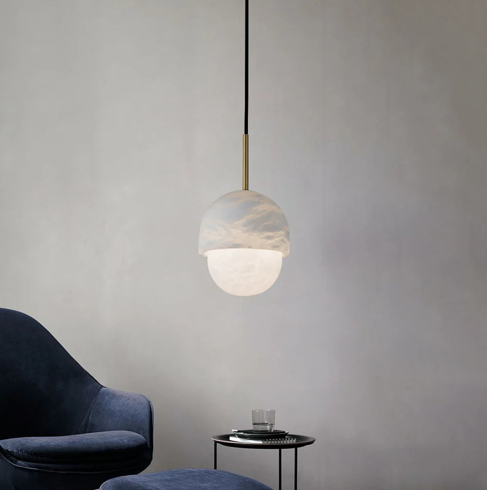 Lámpara Colgante Moderna Yoko de Alabastro
