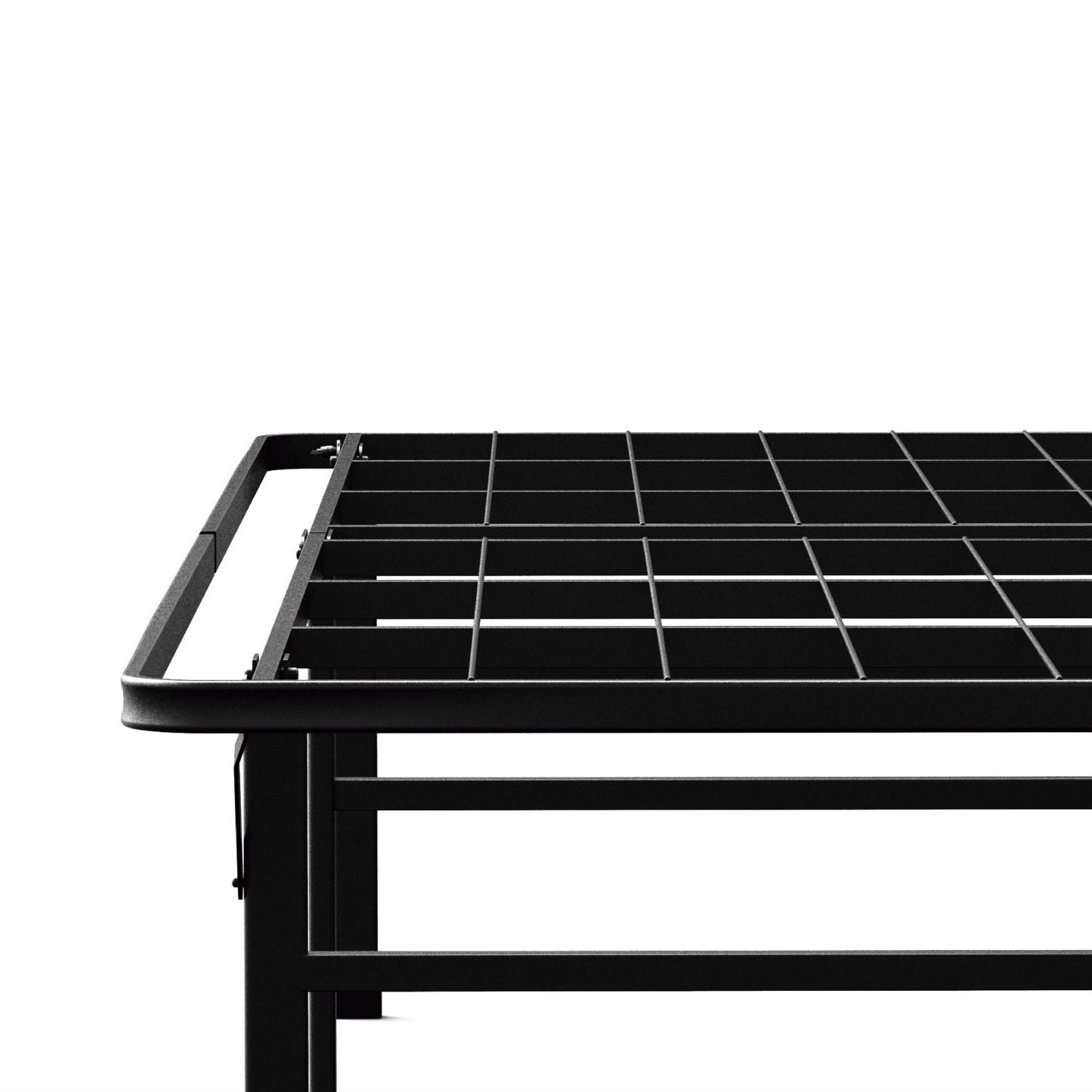 Base de cama de metal elevada California King de 18 pulgadas
