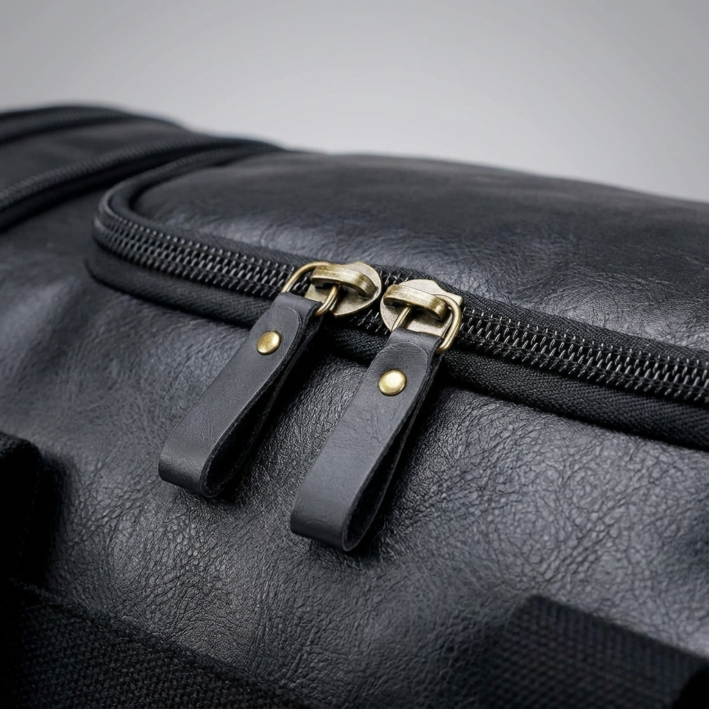 Elegante Bolso de Viaje de Cuero tipo Duffel Weekender – 40L Expandible de Cabina