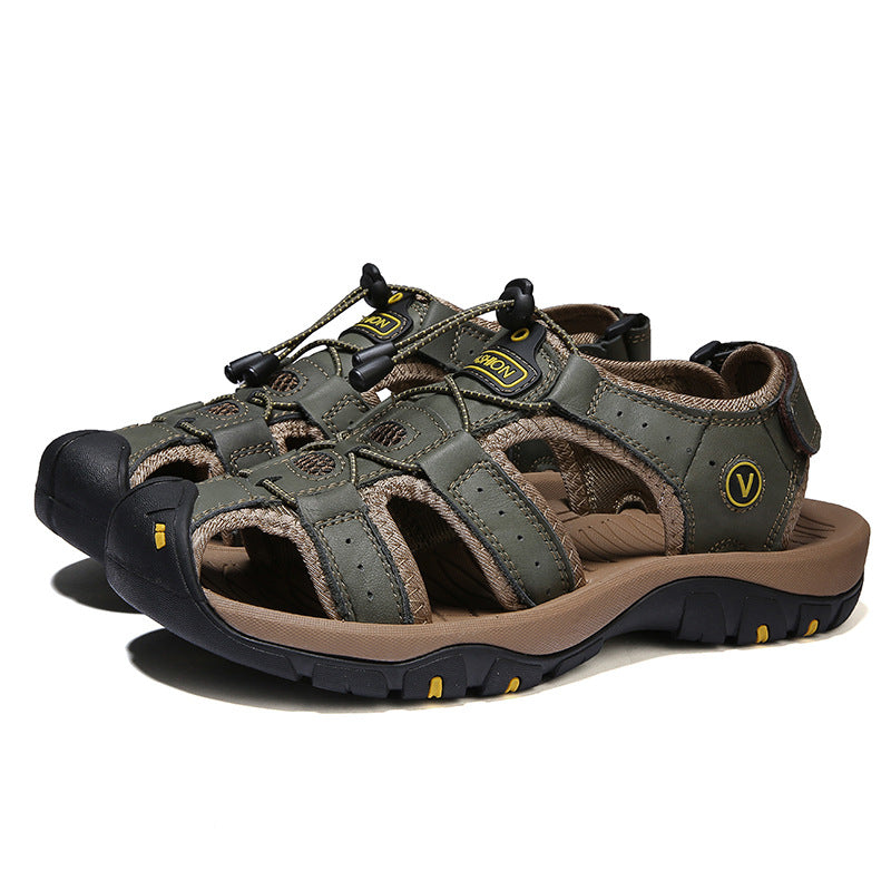 Men's Outdoor Leather Sports Sandals
