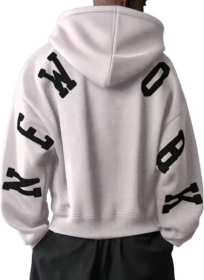 Fashion Printed Thickening All-match Long Sleeve Loose Hooded Sweater For Women