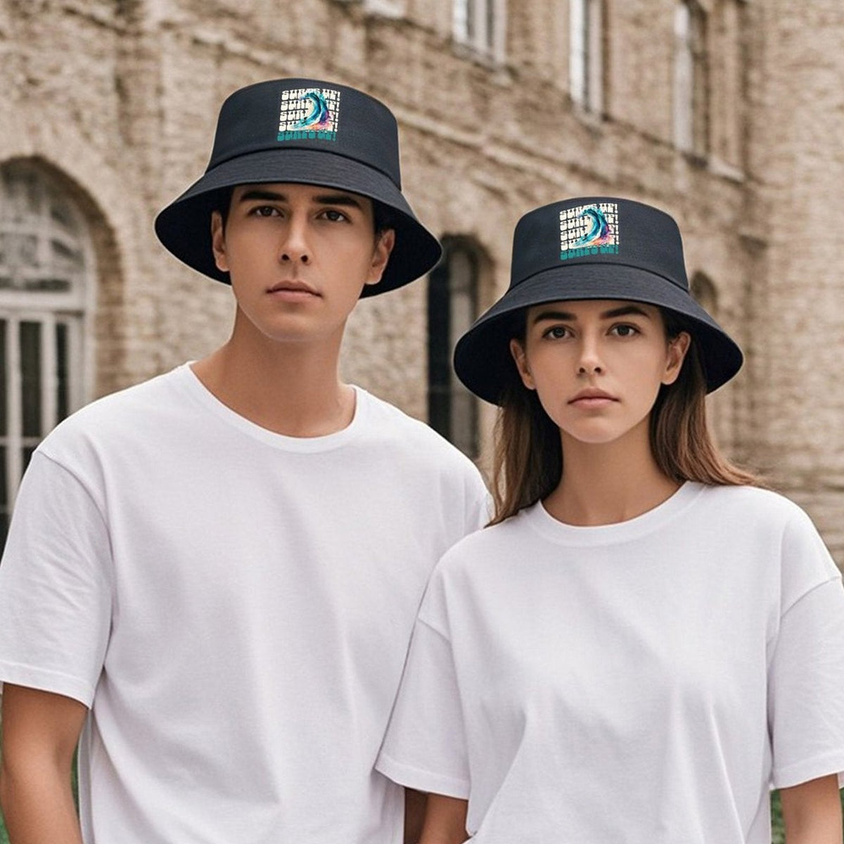 Surf's Up Bucket Hat for Women & Men (Front Printing)