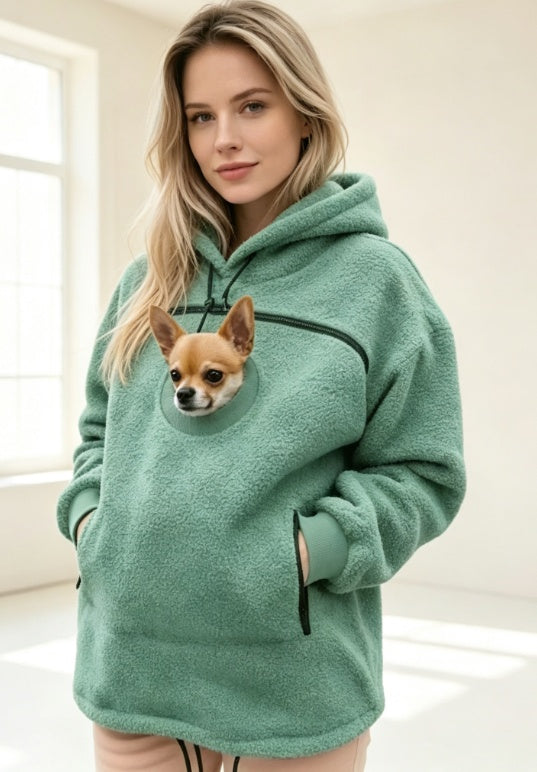 European And American Style Fleece-Lined Hooded Sweatshirt, Unisex, Loose Fit, Casual, Warm, Cross-Border Bestseller With Drawstring