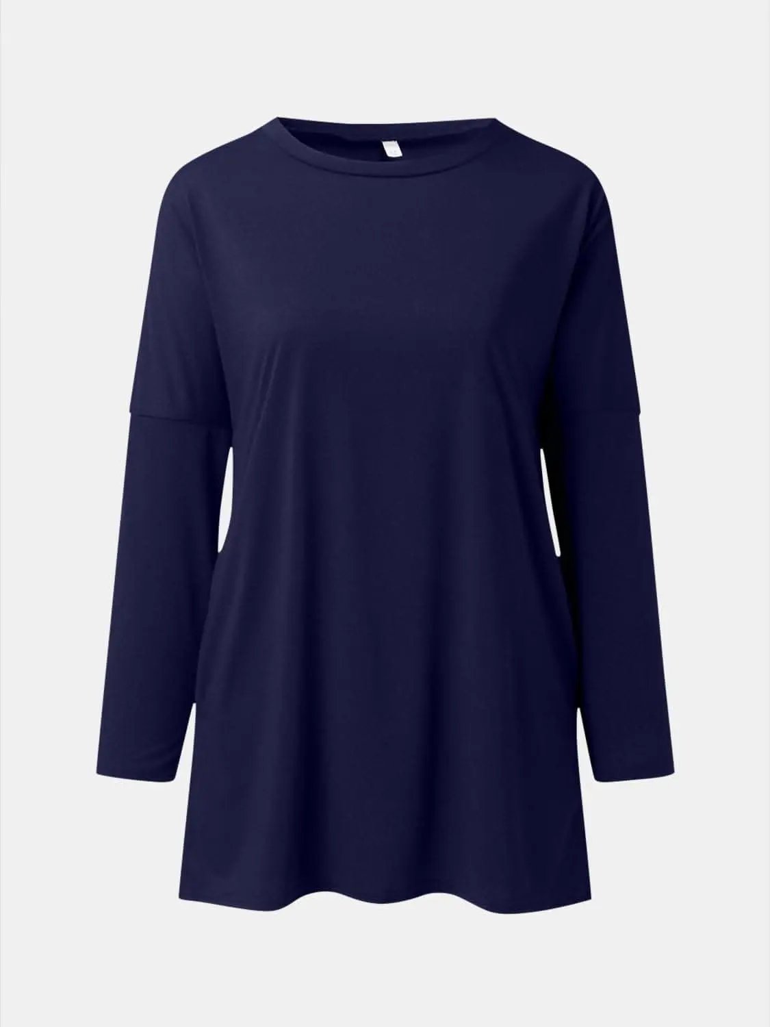 T-Shirts Trendsi Pocketed long sleeve tee - chic style