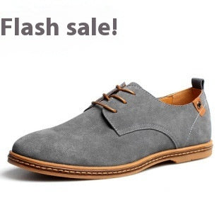 Men's Suede Lace-Up Wedges