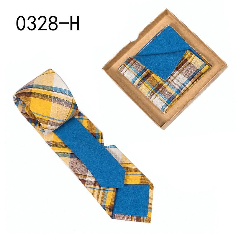 Men's Floral Print Tie and Pocket Square