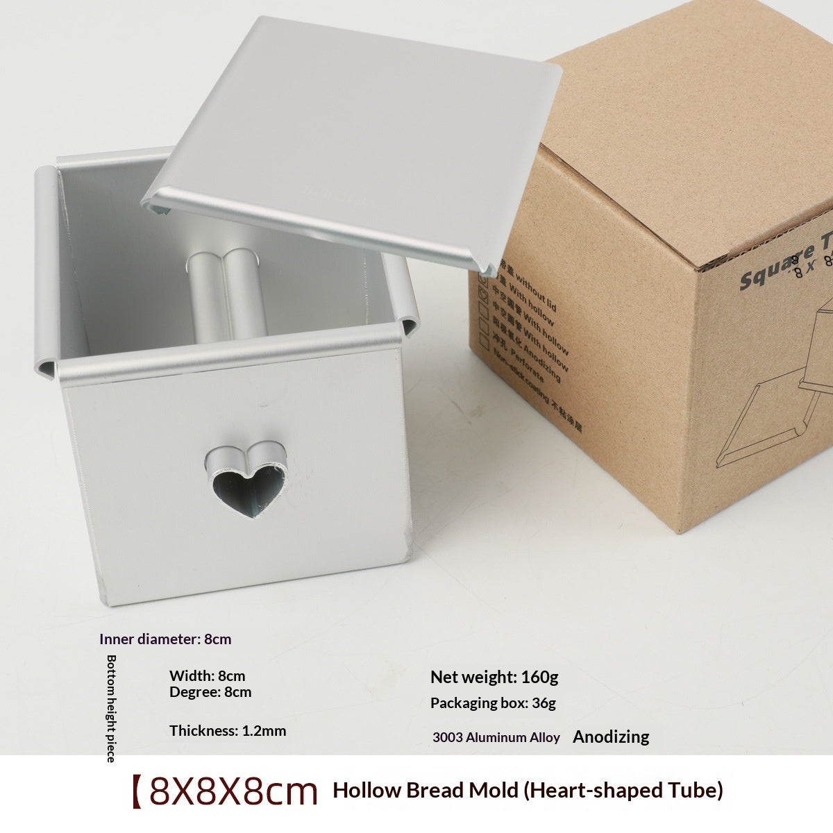 Hollow Core Cake Bread Mold With Lid