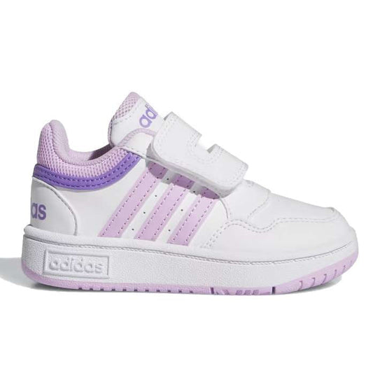 Zapatillas adidas Hoops 3.0 CF para bebé - Cloud White / Bliss Lilac / Violet Fusion
