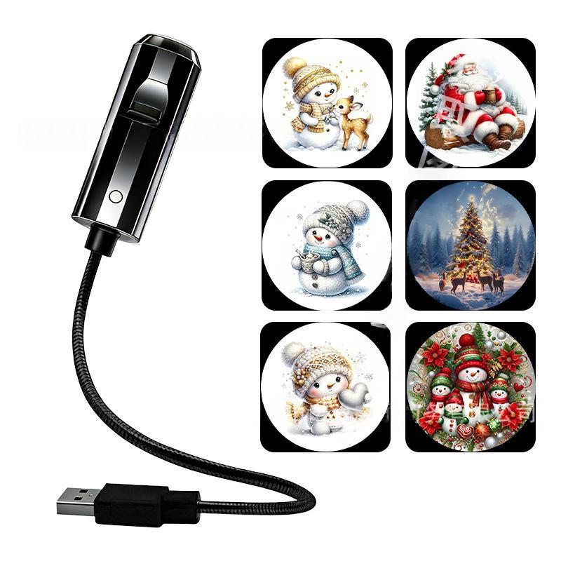 Portable USB Starry Sky Projection Night Light With Interchangeable Slides