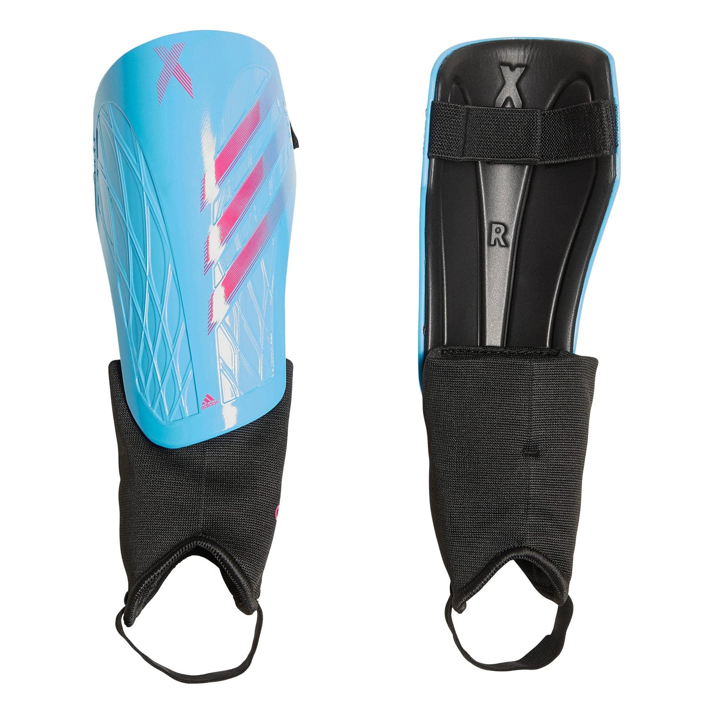 adidas Unisex-Adult X Match Shin Guards Sky Rush/White/Team Shock Pink Large