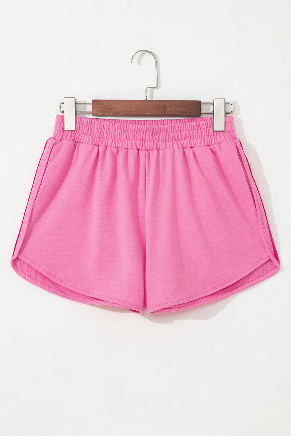 Pantalones cortos deportivos Bonbon con bloques de color, rayas y cintura elástica alta