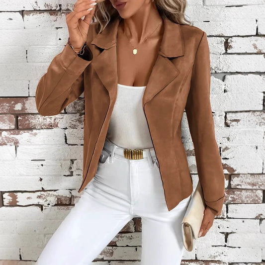 Chaqueta tipo cárdigan elegante y ajustada de otoño e invierno para mujer