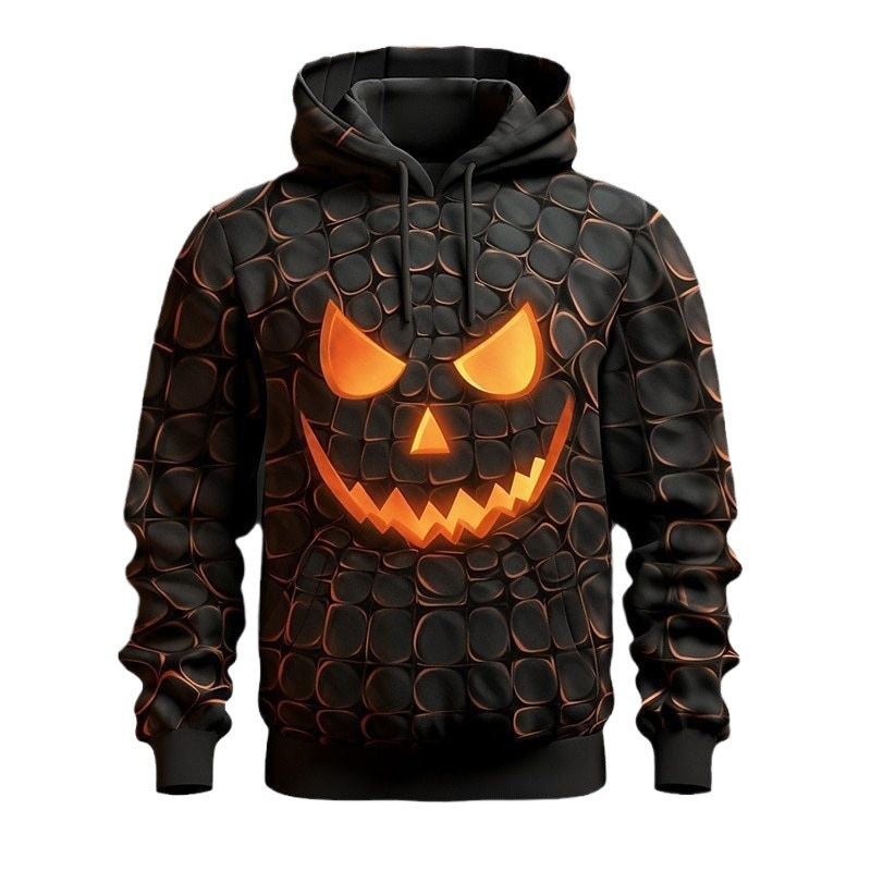 Halloween-themed Hooded Sweatshirt Heat Transfer Printing