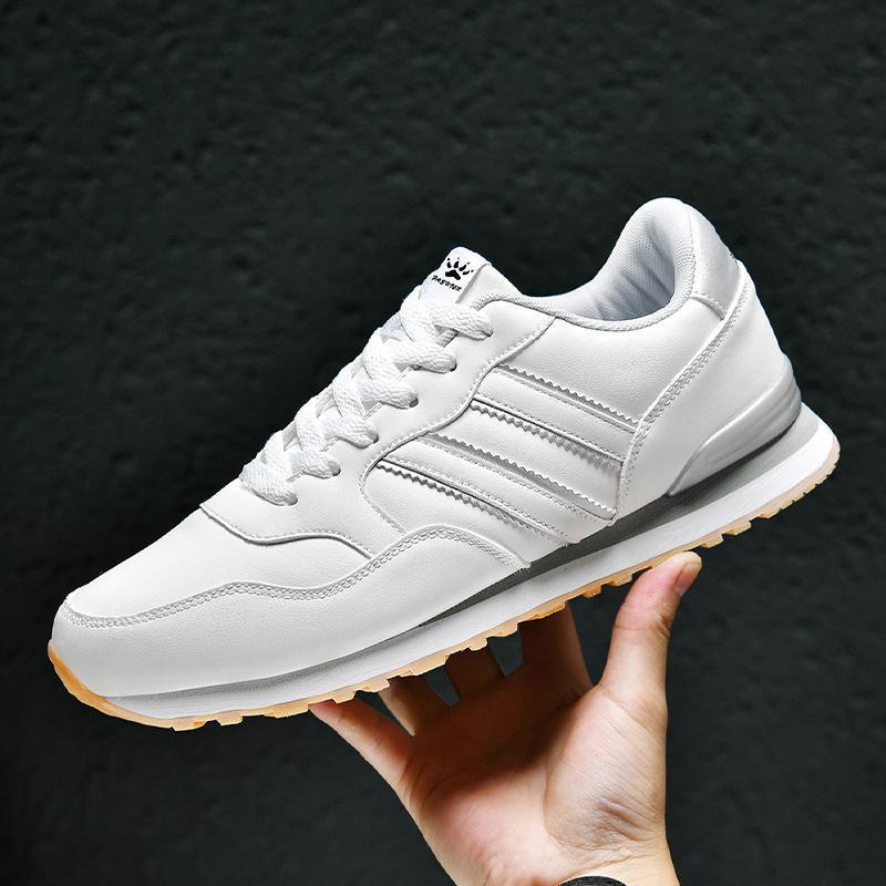 Men's Leather Casual Lightweight Sneakers